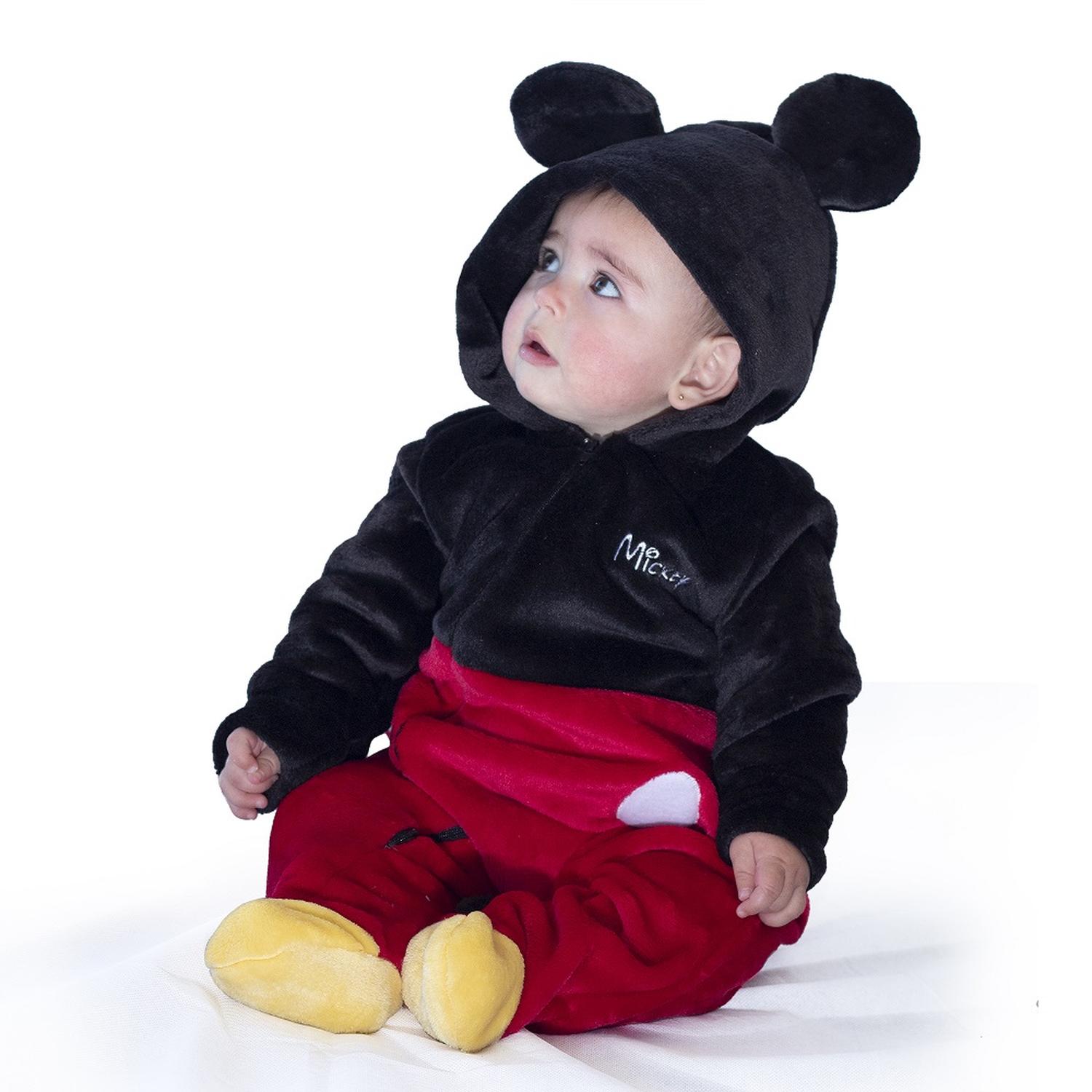 Mameluco Disney para Bebe con Gorro Bordado Mickey Mouse Kiss