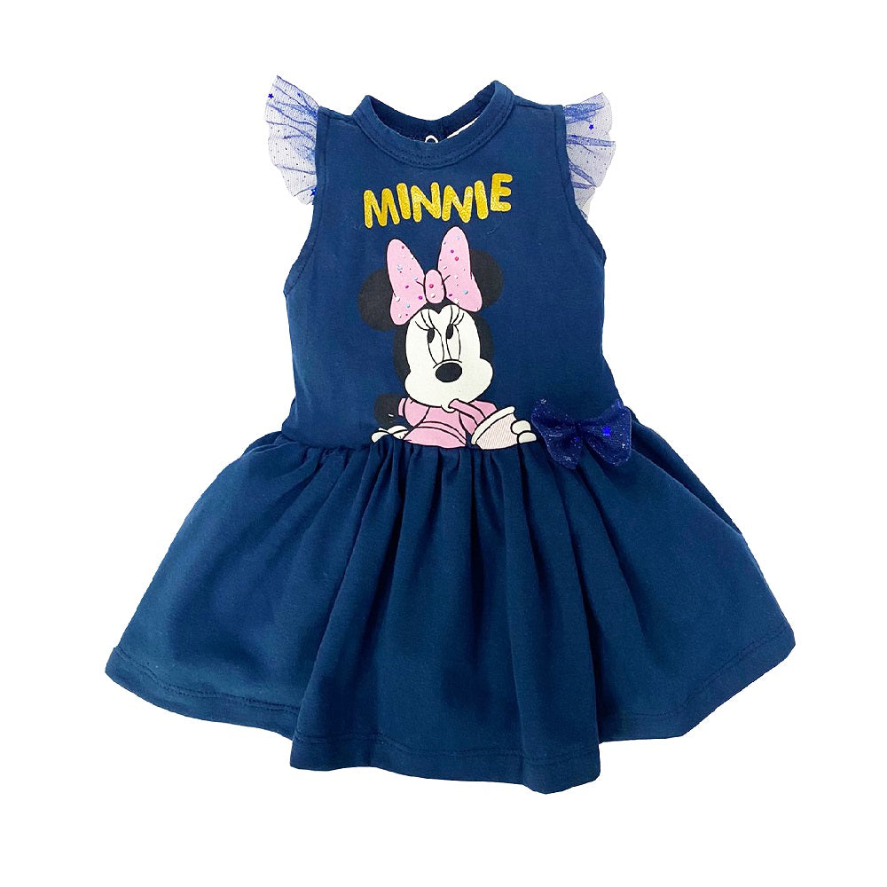 Kit 5 Piezas Minnie (3 mamelucos, 1 conjunto y 1 vestido)