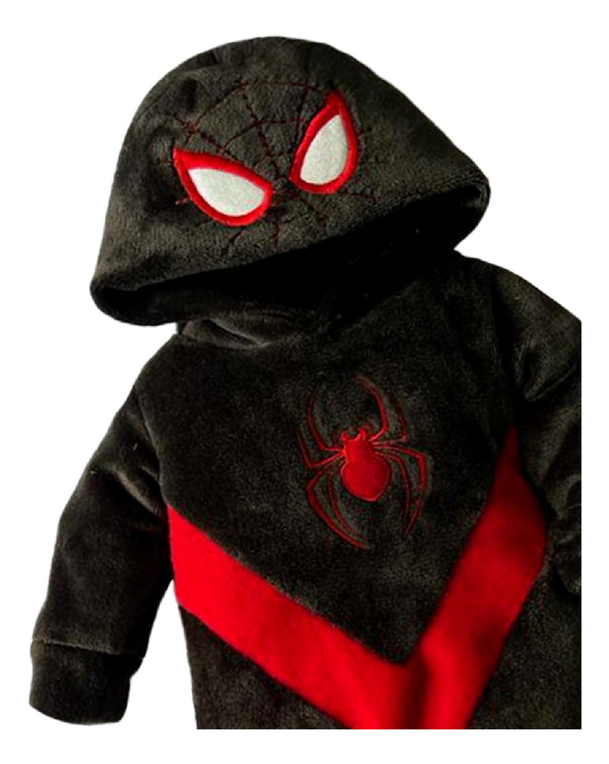 Mameluco Con Gorro Bordado Marvel Miles Morales