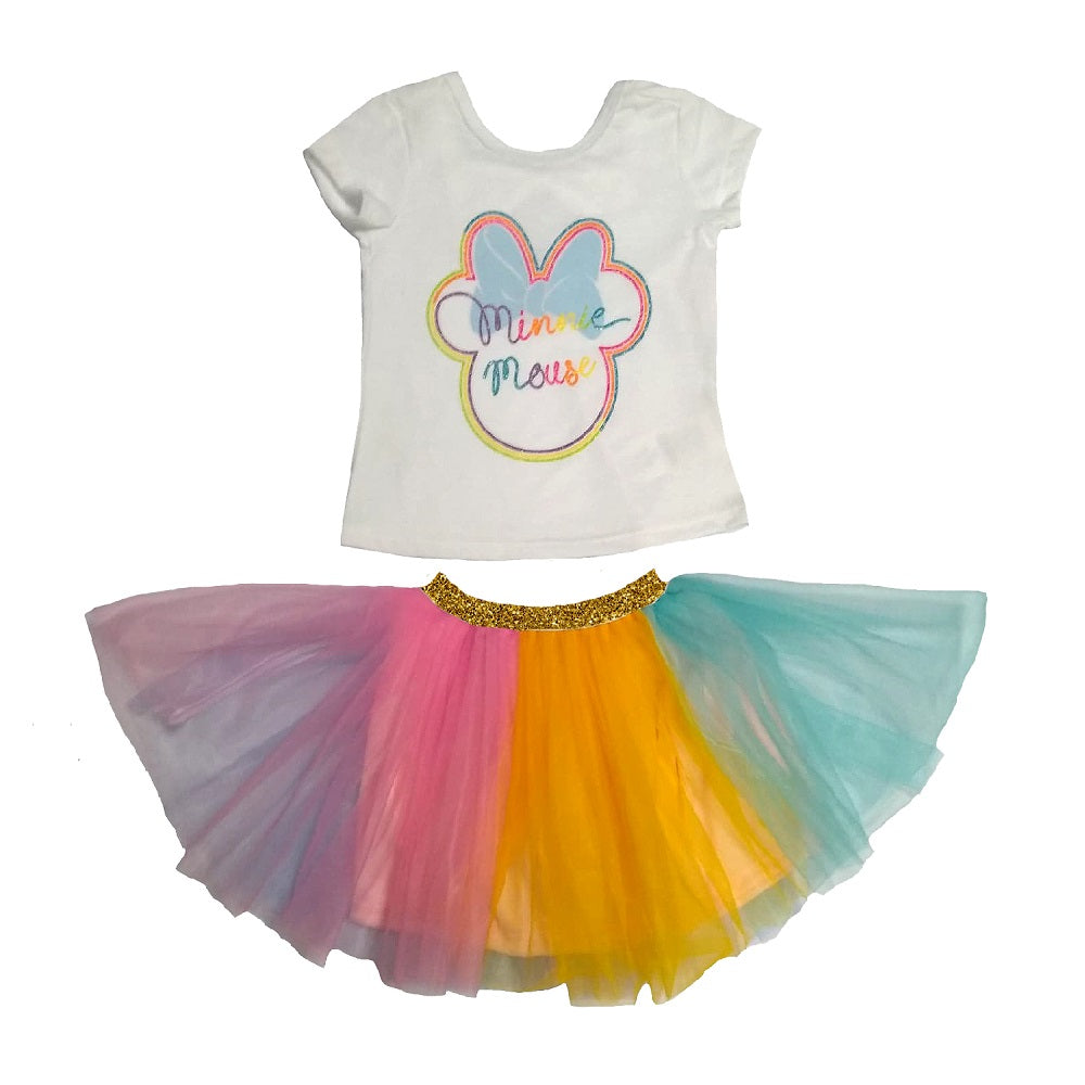 Kit 5 Piezas Minnie (3 mamelucos, 1 conjunto y 1 vestido)