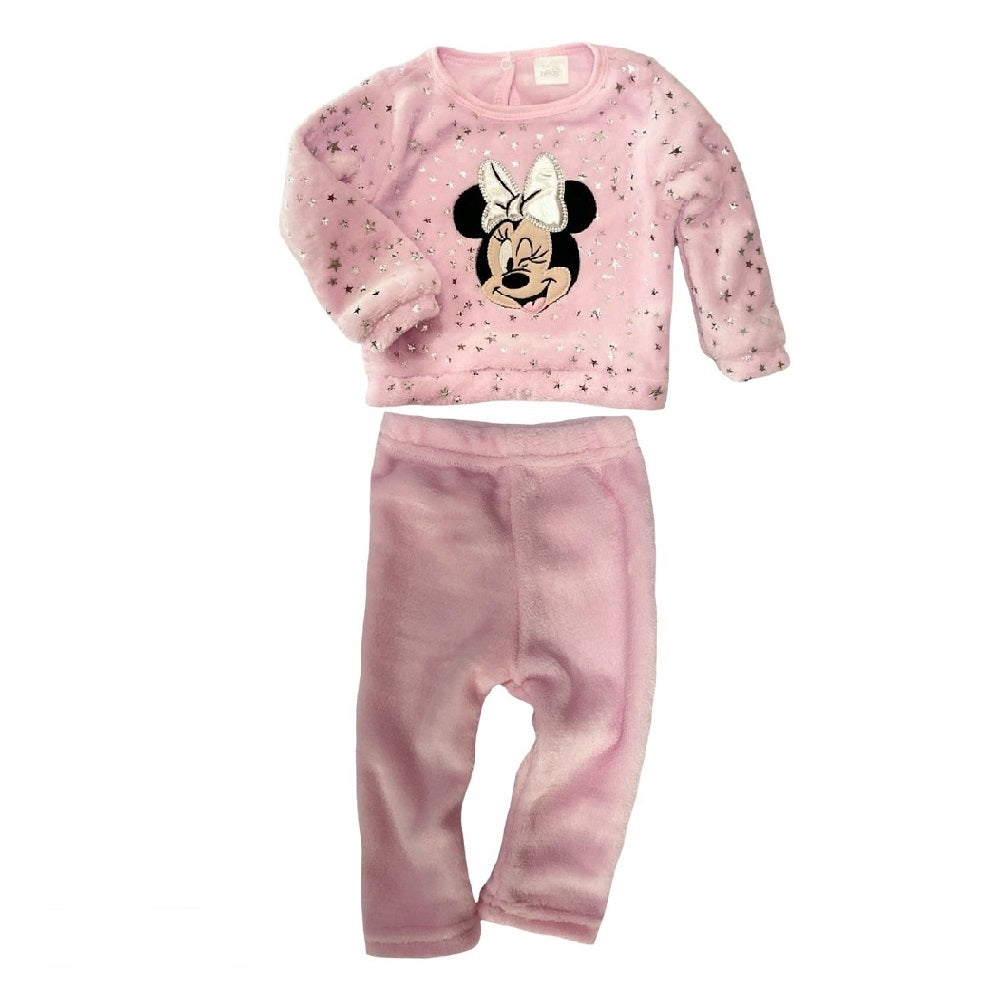 Kit 4 Piezas Minnie (2 mamelucos, 1 conjunto y 1 pañalero)