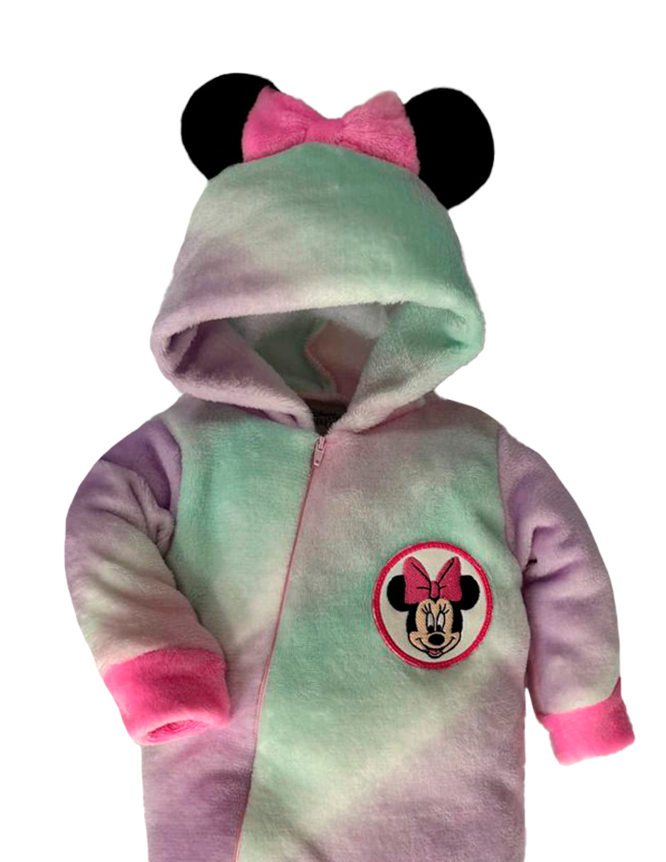 Mameluco Bordado con gorro Disney Minnie Arcoiris