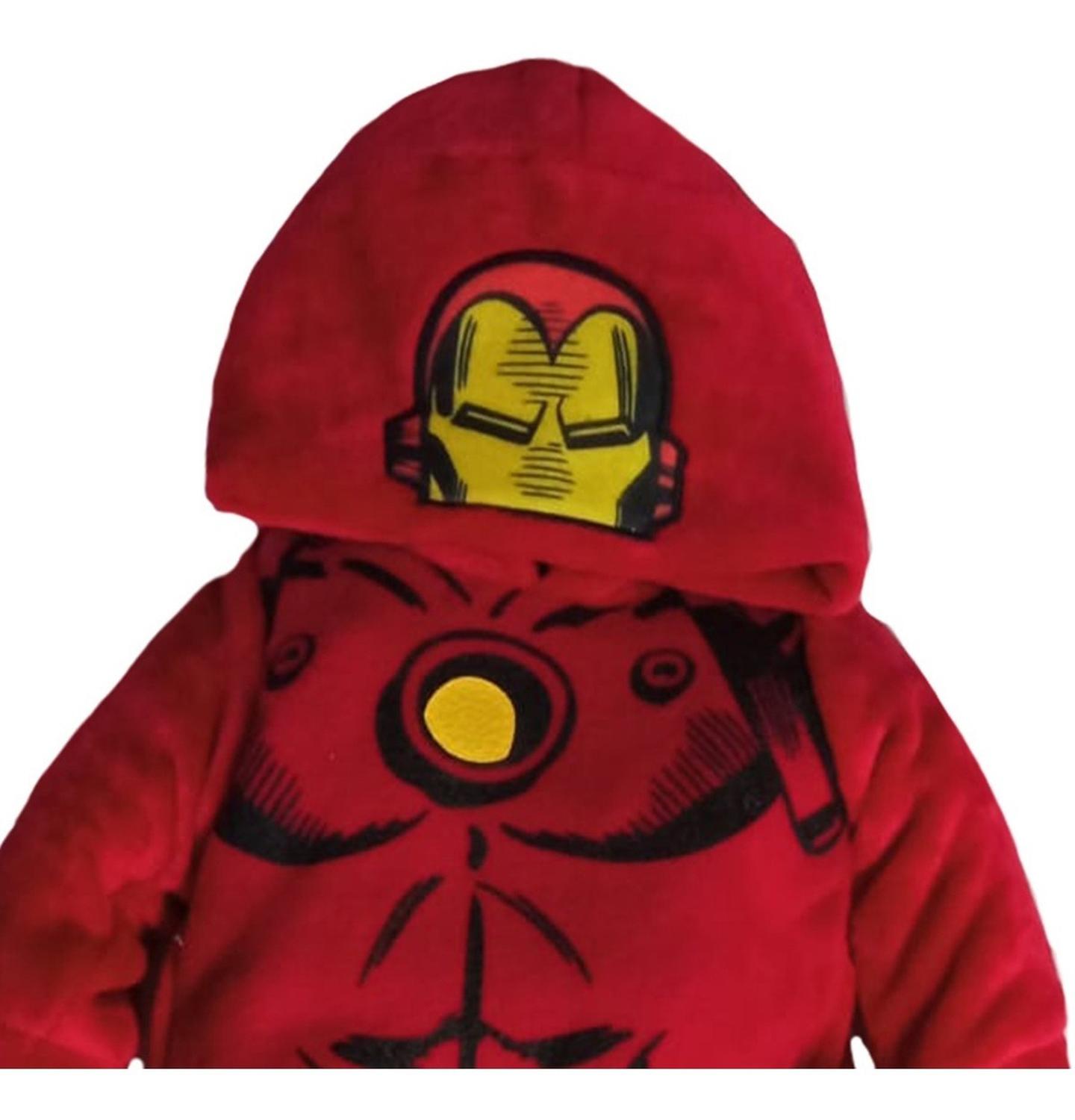 Mameluco Para Bebe Con Gorro Bordado Marvel