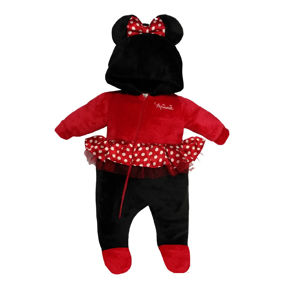 Kit 5 Piezas Minnie (3 mamelucos, 1 conjunto y 1 vestido)