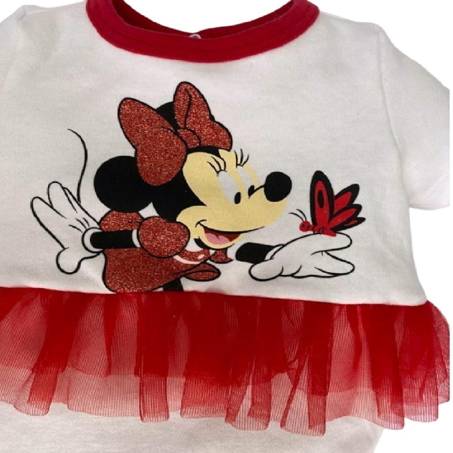 Pañalero Algodón Estampado Con Tutu Disney Minie Mouse