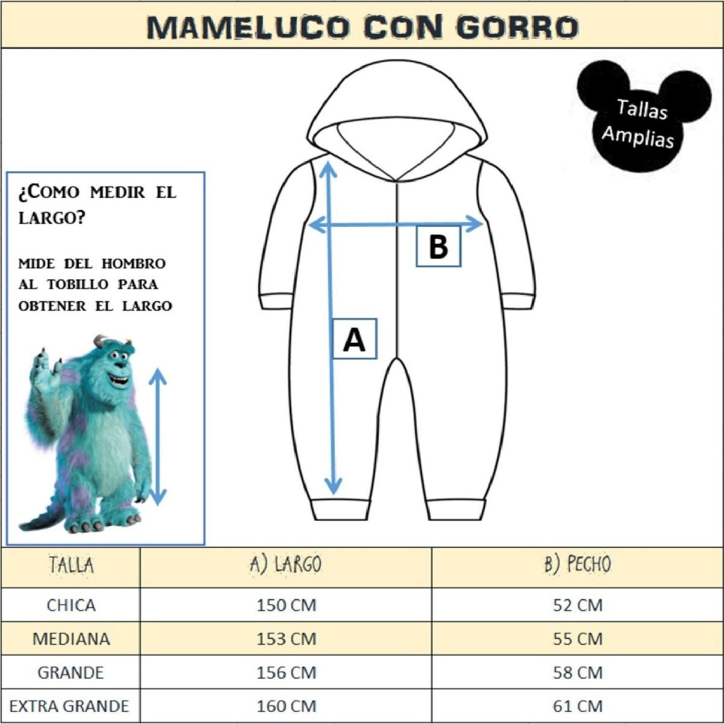 Mameluco Disfraz Adulto Bord. Mickey Disney