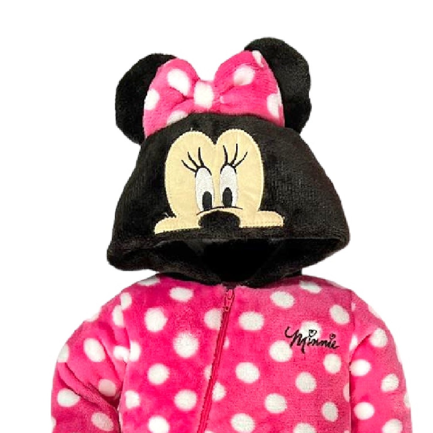 Mameluco Disney Con Gorro Bordado Minnie Dots