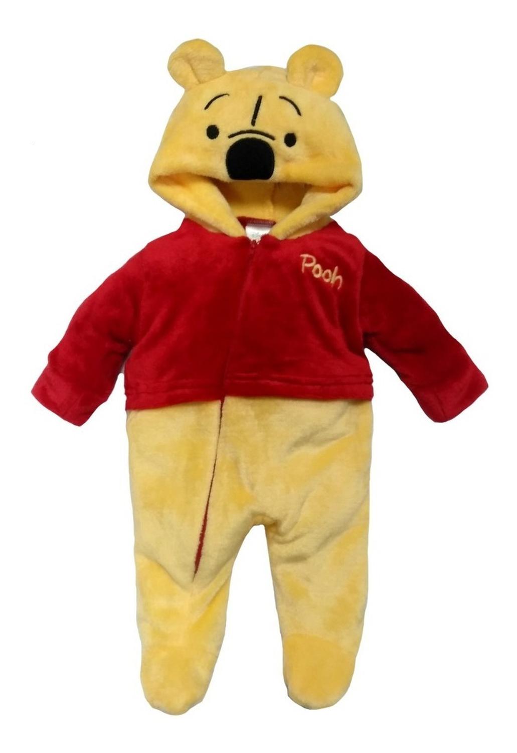 Kit 3 Mamelucos Disney para Bebé con Gorro Bordado Winnie Pooh, Tigger, Eeyore