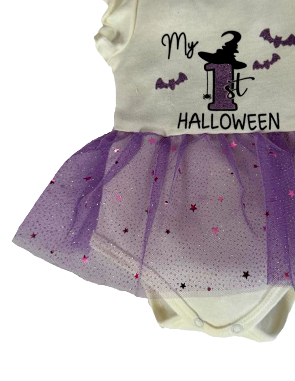 Pañalero Algodon Kiss para Bebé Estampado Halloween Brujita