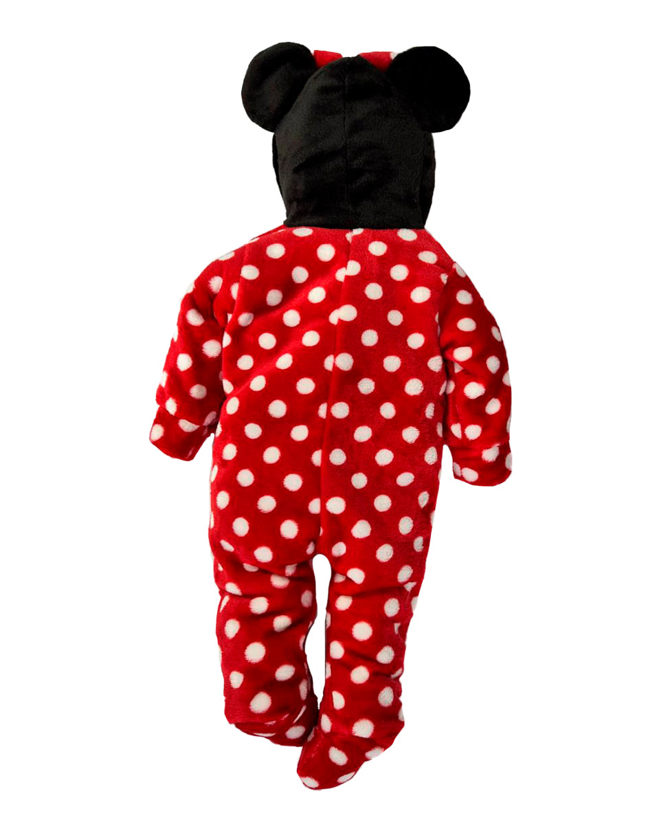 Mameluco Disney Con Gorro Bordado Minnie Dots