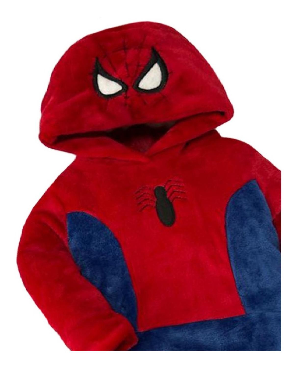 Mameluco Con Gorro Bordado Sin Pie Marvel Niño