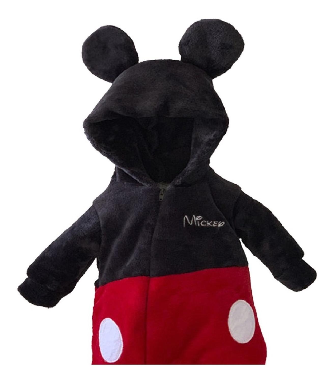 Mameluco Disney para Bebe con Gorro Bordado Mickey Mouse Kiss