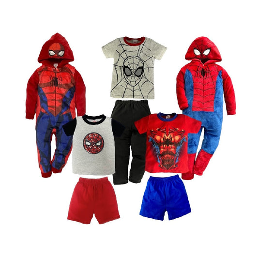 Kit 5 Piezas Spider-Man (2 mamelucos y 3 conjuntos)