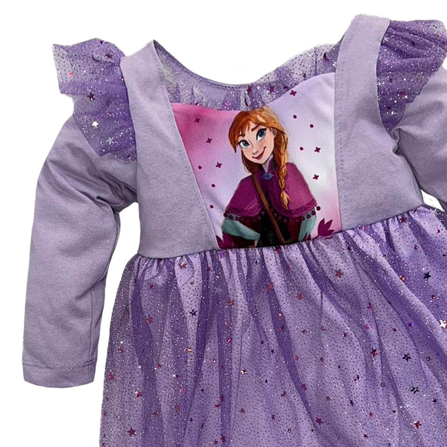 Vestido manga larga con sublimando enfrente Disney Anna