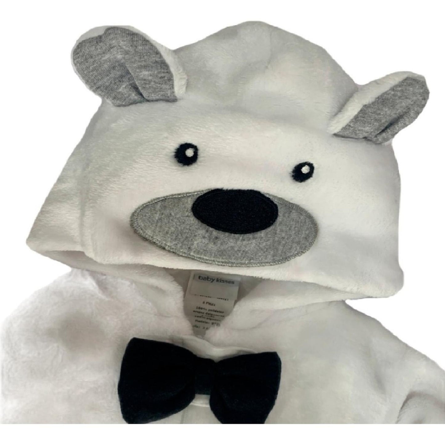 Chamarra Kiss para Niño con Gorro Bordado Oso Polar