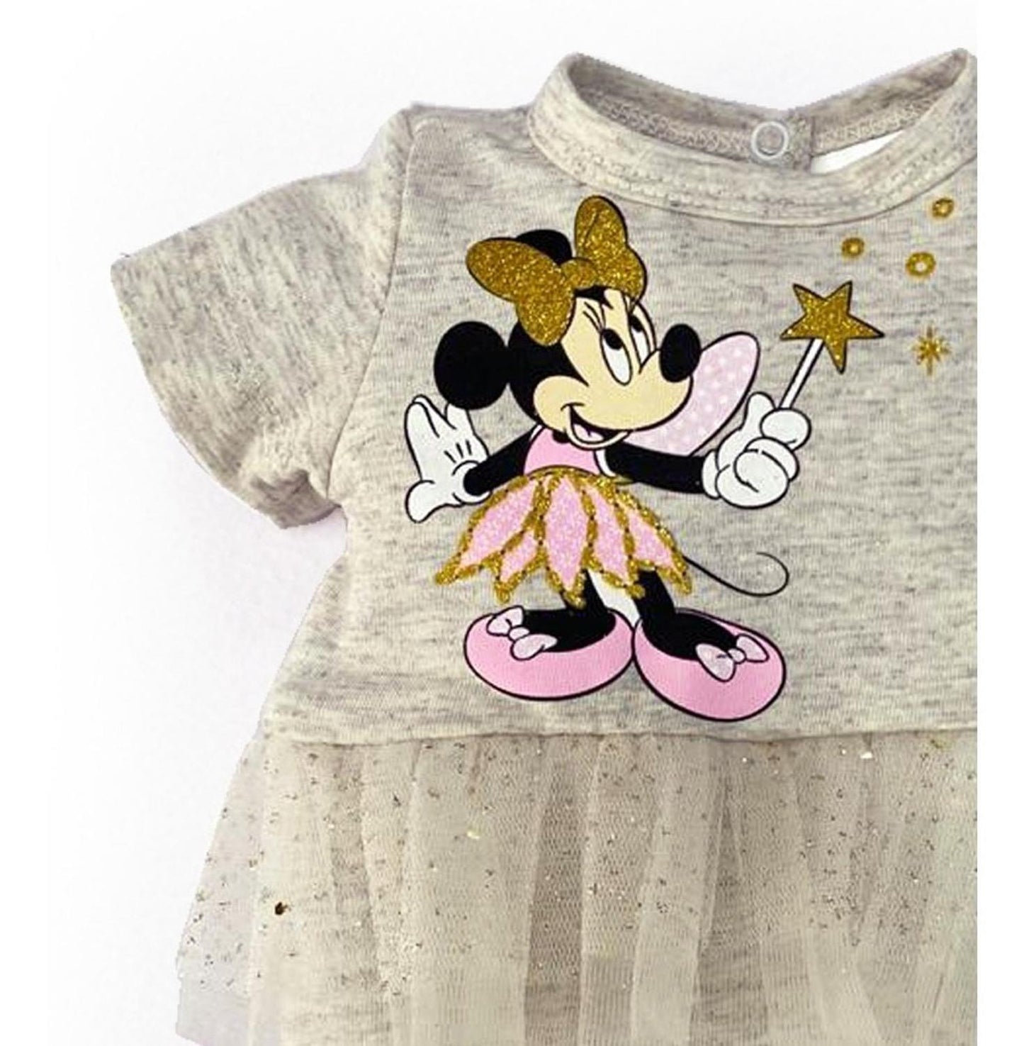 Pañalero Algodón Estampado Con Tutu Disney Minie Mouse