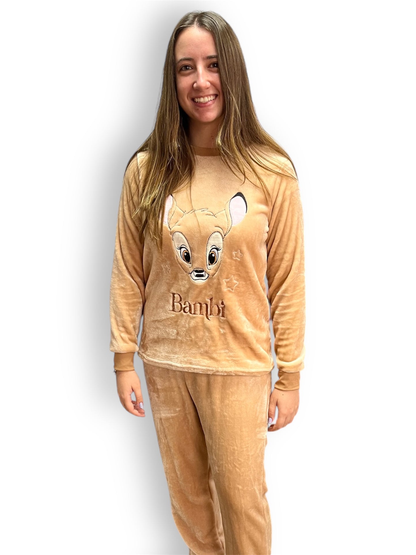 Pijama Adulto Bordado Disney Bambi